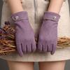 Warm Gloves Three-Line Cycling Rabbit Velvet Men'S And Women'S Fashion Cold-Proof Touch Screen Velvet Outdoor Autumn And Winter Gloves