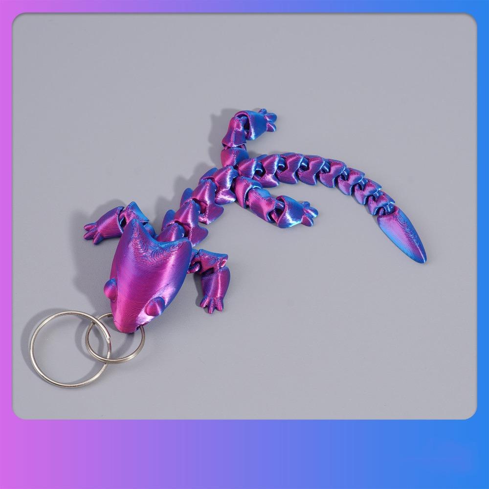

3D Printed Adjustable Body Joints Pendant Articulated Dragon Lizard Toy Tabletop Decoration Style 1