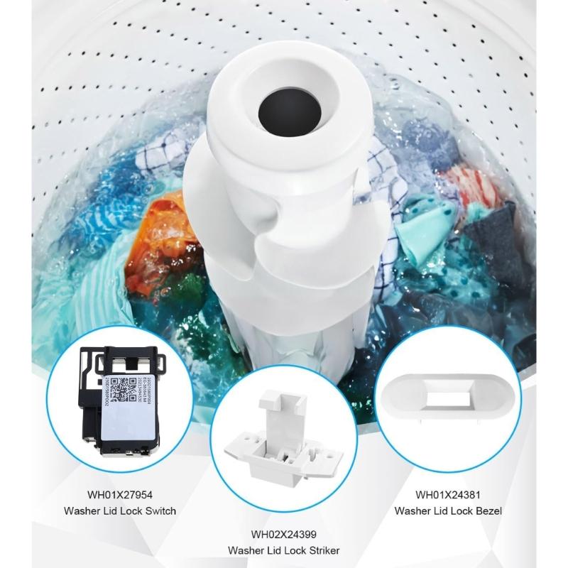 Zestaw serwisowy zamka drzwiowego Podkładka Część zamienna Część pralki WH01X27954 Zestaw do konserwacji pralki Tekstura plastiku