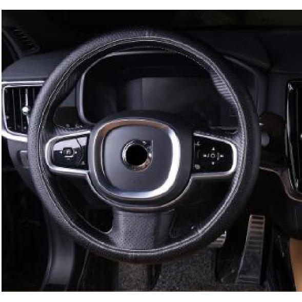 For Volvo 2017- S90 Xc90 Hand-stitched Steering Wheel Cover 2018 XC60 Leather Hand-stitched Steering Wheel Cover V90 S60