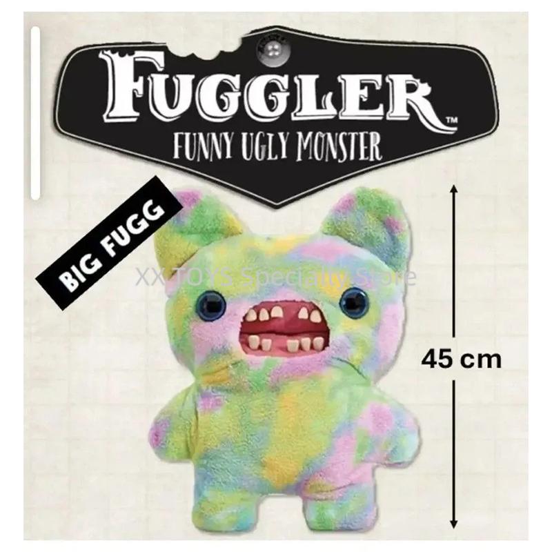 Fuggler Lustiges Hässliches Monster Großes Fugg Zahnlücke 45cm Plüsch Seltsame Plüschtiere Teddy Fugly Kreischer Tollwütiger Hase Zahnmonster Weiche Spielzeuge