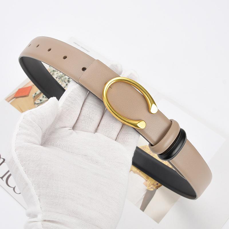 

Новый простой ремень с пряжкой, двусторонний, из сплава, женский, модный и универсальный, декоративный тонкий ремень из натуральной кожи для женщин 105cm