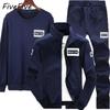FiveFive Treninguri de modă pentru bărbați Costume sport Jachetă Hanorac și pantaloni de trening Set trei piese