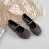 Butterfly-knot Flats Women Mary Jane Shoes Fashion Shallow Single Shoes Ladies Outdoor Dress Ballet Style Shoes