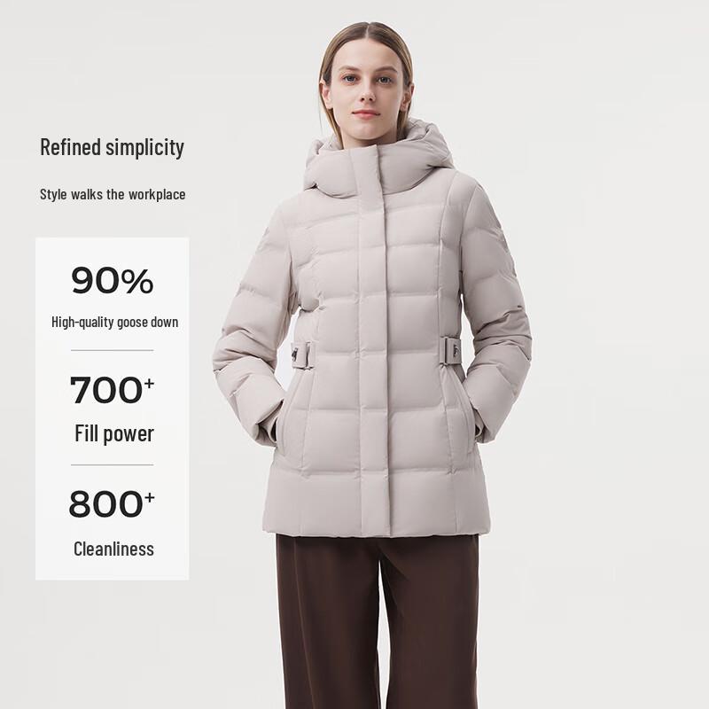 Tanboer Women's Short Hooded Goose Down Jacket 520396A