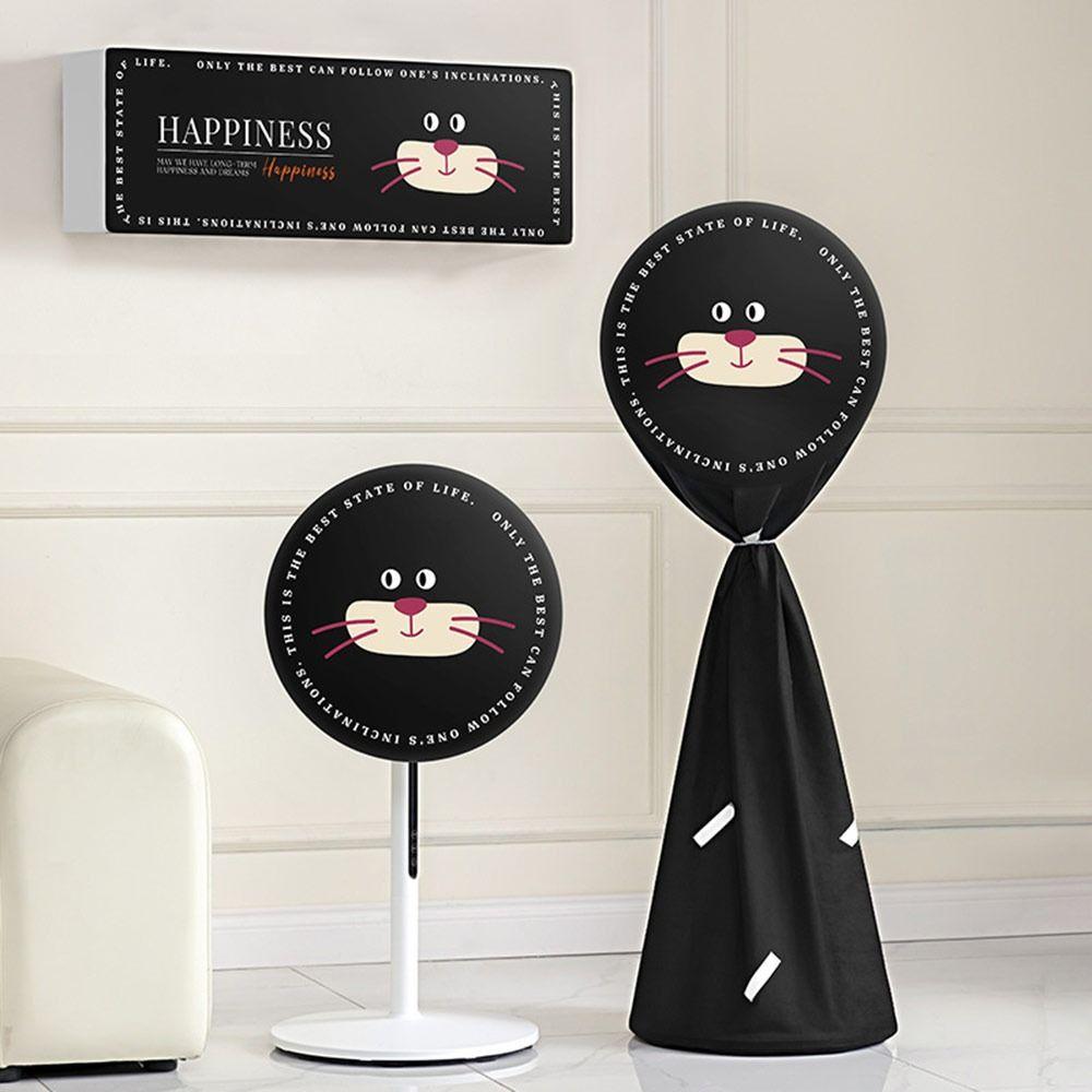 Cartoon Electric Fan Cover Drawstring Electric Fan Dust Cover Fan Safety Protective Mesh  Summer