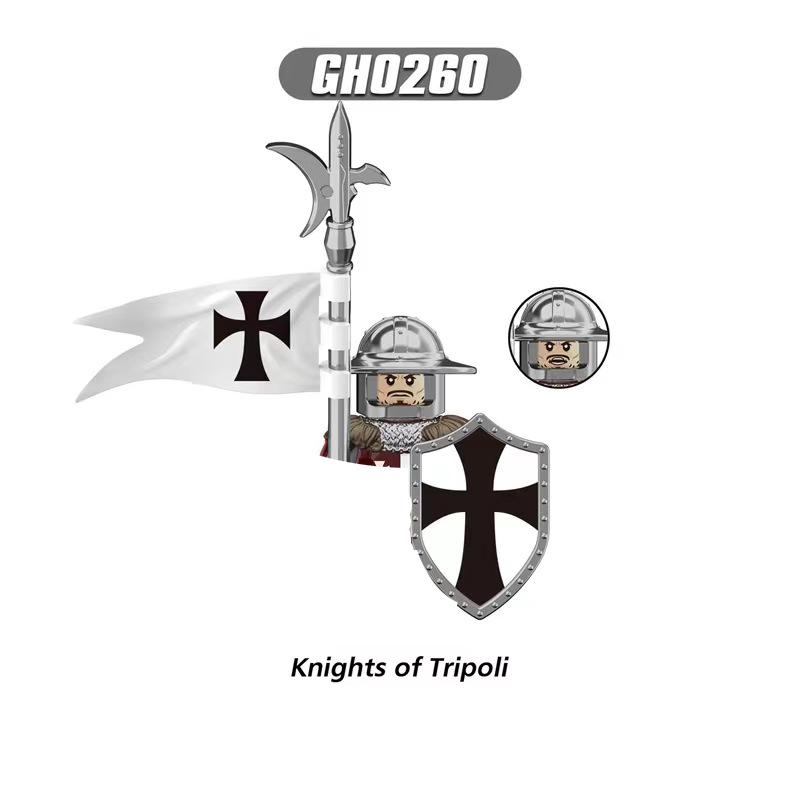 Mittelalterliche Ritter Serie Figuren Bausteine Krieger Soldaten Wachen Löwenherz Krankenhaus Deutscher Ritter Schlacht Hirte Kindergeschenk