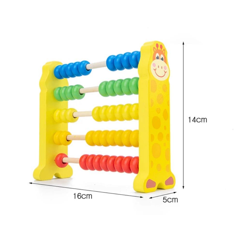 Baby Wooden Abacus Early Math Learning Toy Montessori Educational Counting Calculating Beads Logical Thinking Toys for Toddlers