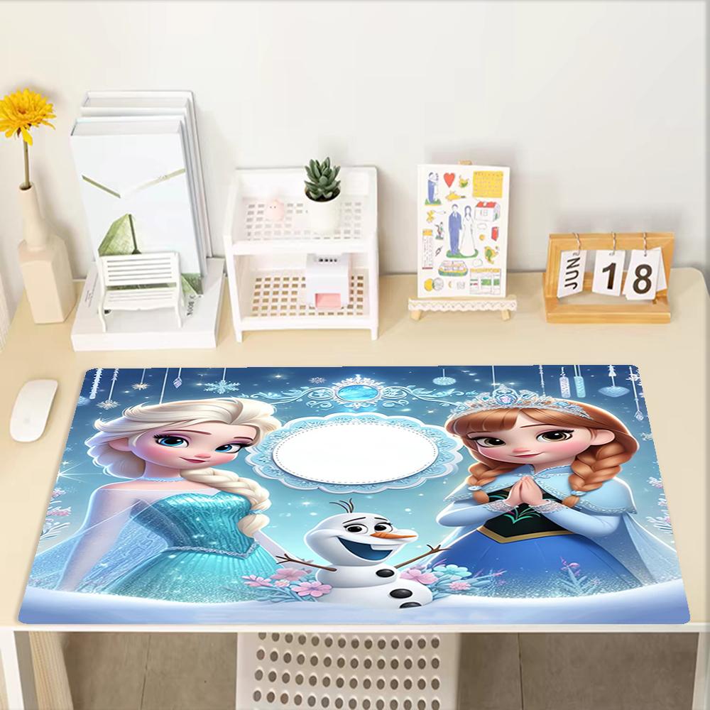 Elsa Theme Mouse Pad, Non Slip Rubber Base, Multifunctional Office & Home Decor, Perfect for Workspace Personalization.