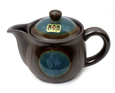 Teiera Hisamura Touki, 380 ml, Ceramica Banko, Filtro a Rete, Blu Futuristico, 7165