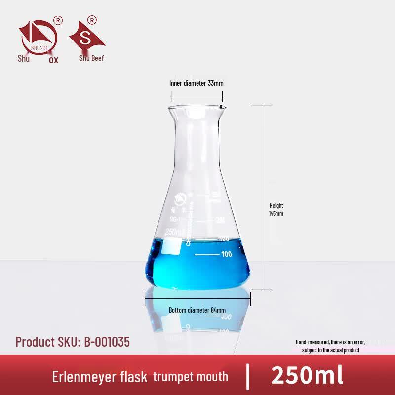 Shu Niu High Borosilicate Glass Erlenmeyer Flask