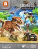 Orange Building Blocks Compatible with Lego Jurassic Series: Tyrannosaurus Rex Puzzle Toy - Perfect for Kids.
