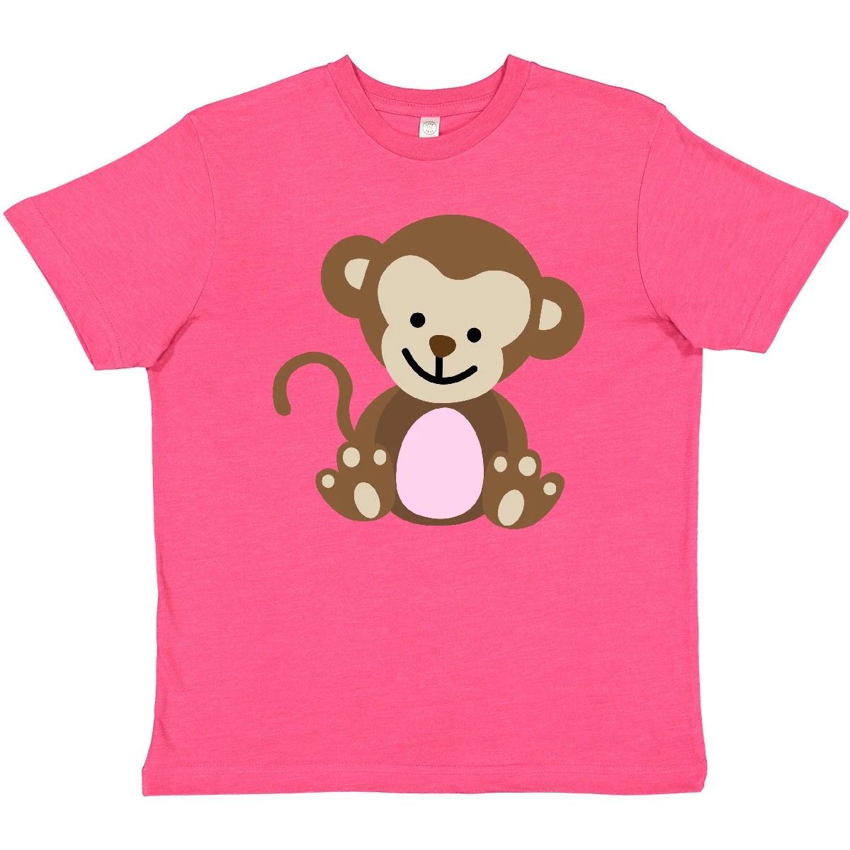 Inktastic Monkey Youth kids boys T-Shirt Girl Cute Tee Kids Children Child Tween Clothing 100