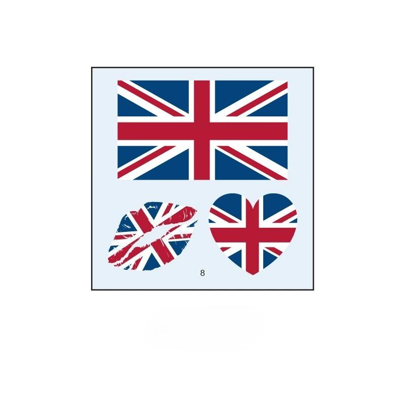 10PCS New World Cup Flag Tattoo Stickers Football Game Games Tattoo Stickers Makeup Face Stickers