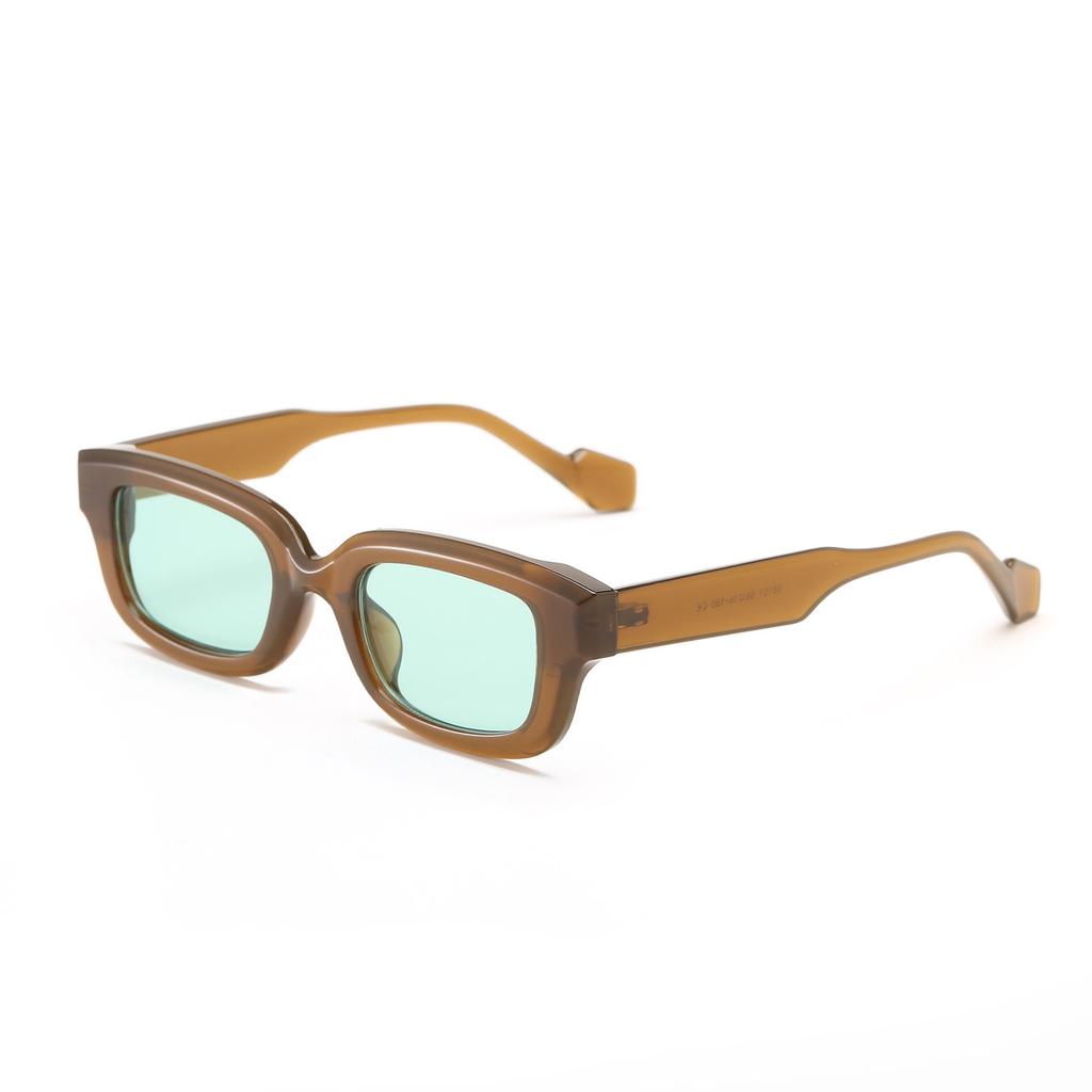 2026 Tortoiseshell Frame Square Glasses With A Small Face Trendy Women, Summer Y2K Personalized Sunglasses For Men