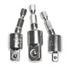 360 Degree Hand Drill Conversion Head 1/4"3/8"1/2" Hexagonal Shank To Quadrilateral Socket Universal Joint Rod Driver Connector