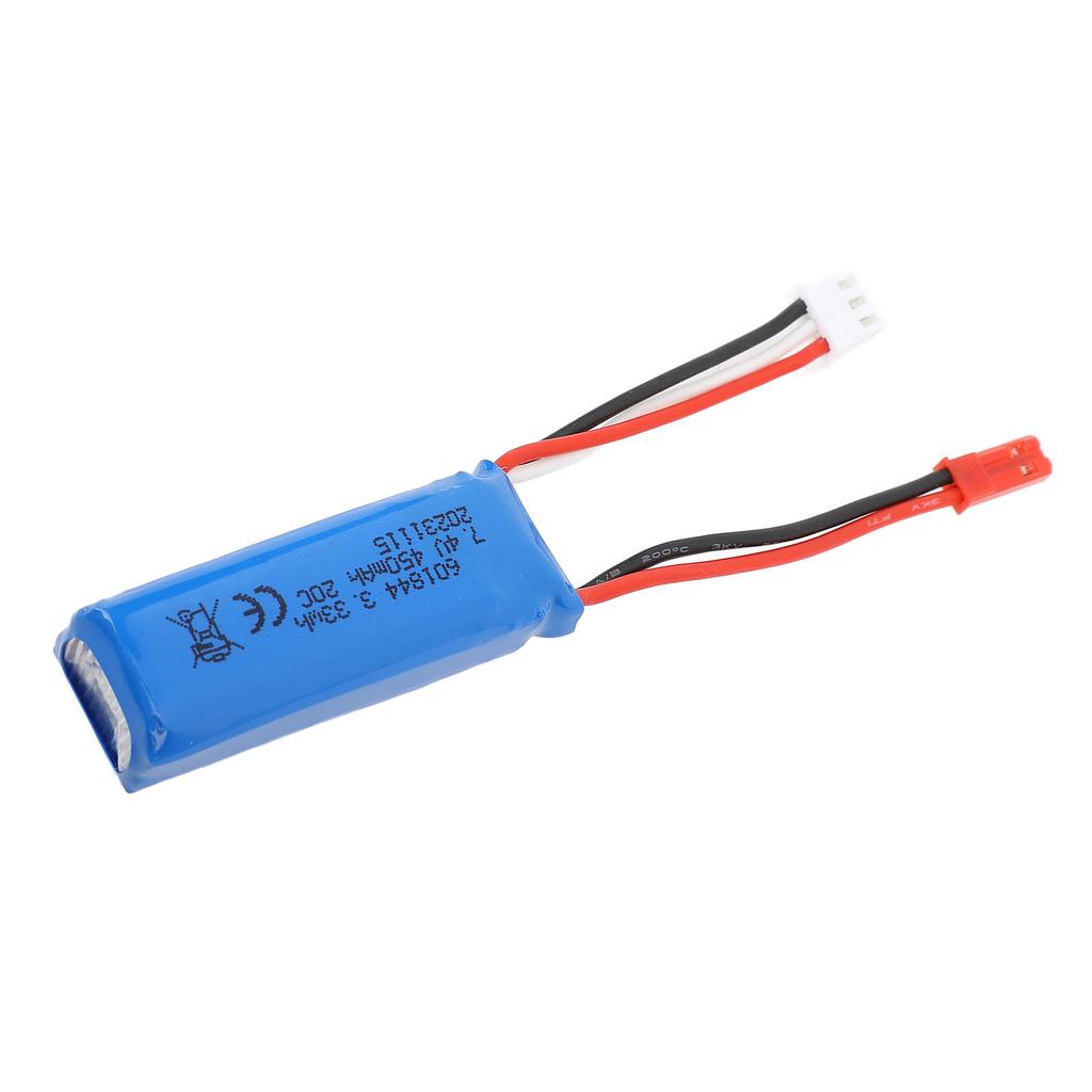 7.4V 450mAh Lithium Battery For K979/K989/K999/K969 1/28 RC Cars Long Lasting Power Lipo Battery Wit