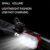 USB Rechargeable Bike Light Set Front & Rear Bicycle Light Waterproof Safety Warning Light with 4
