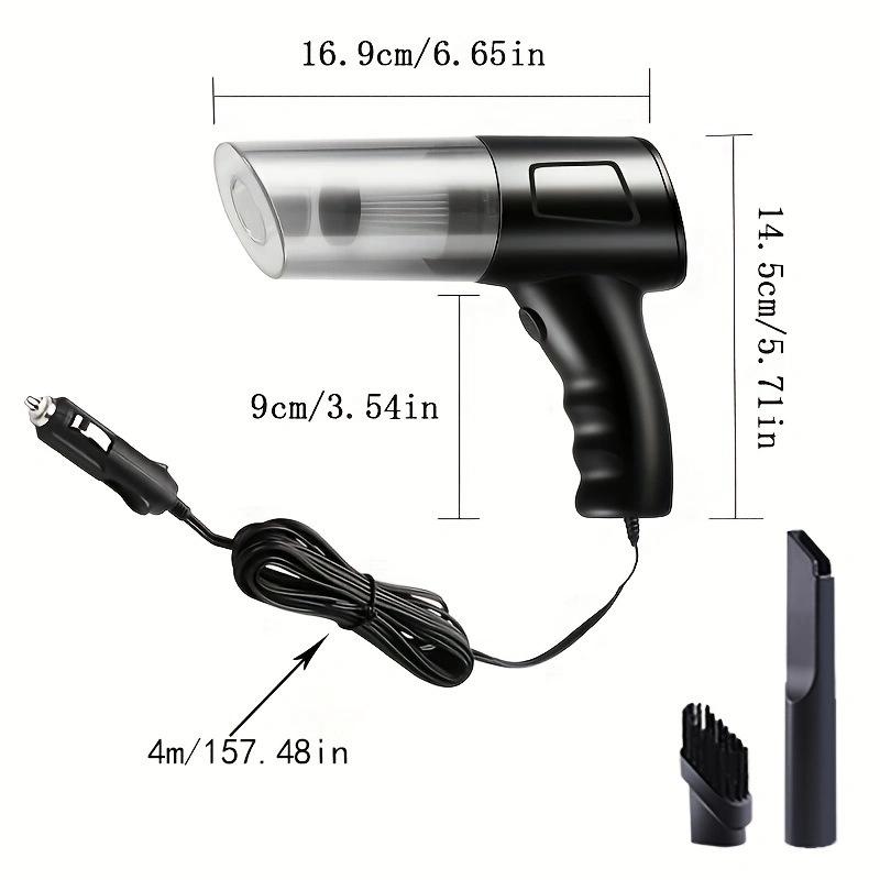 Powerful 12V Wired Handheld Car Vacuum | In-car Mini Dust Removal, Perfect for Removing Pet Hair and Cat Hair