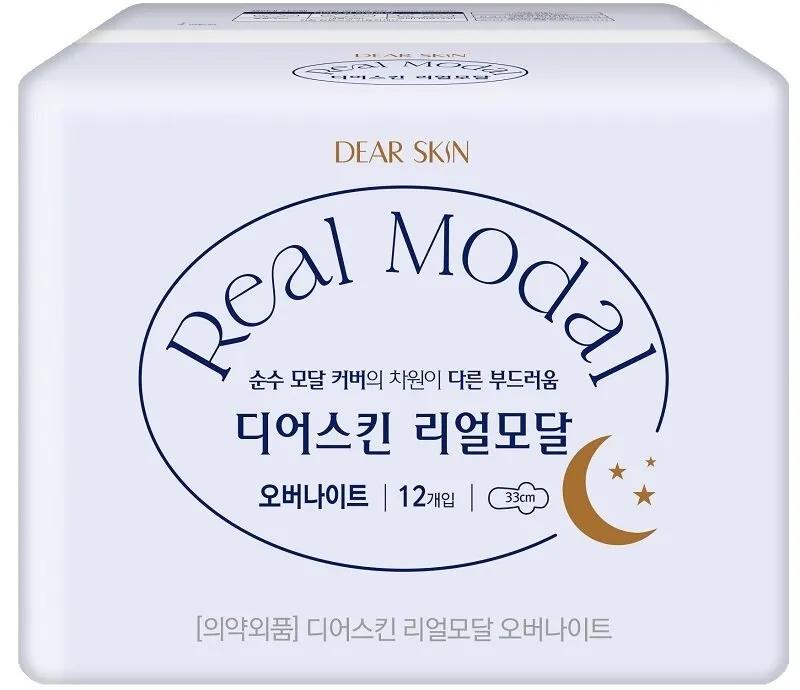 DEARSKIN Real Modal Sanitary Pads Overnight 12P