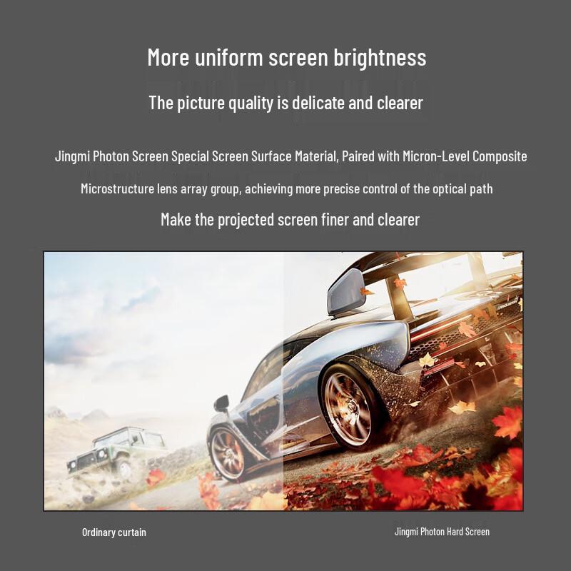 JINGMI 16:9 Fixed Frame Projector Screen