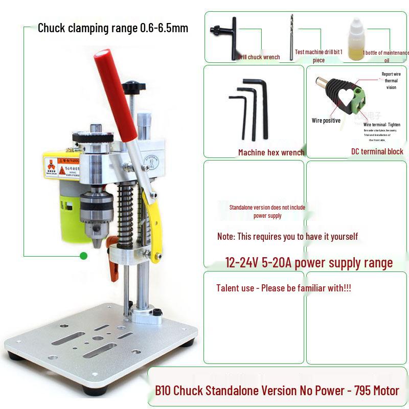 Micro Mini Desktop Drill: Precision Tool for Phone & Watch Repair, Punching, Grinding, and Household Tasks.