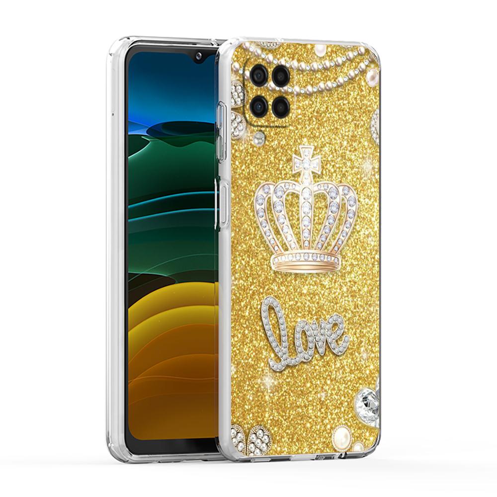 Diamond Crown Case for Samsung Galaxy A13 A22 A32 A52 A72 A51 A71 A11 A31 A41 A33 A53 A73 5G Transparent Silicone Shell Capa Bag
