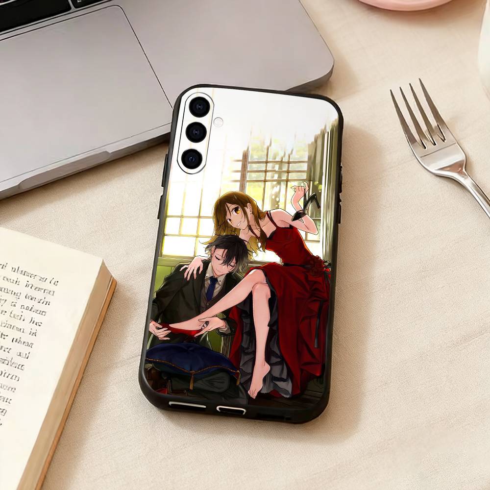Anime H-Horimiya-a Phone Case Black Silicone Soft For Samsung Galaxy A73,A72,A71,A70,A53,A52,A51