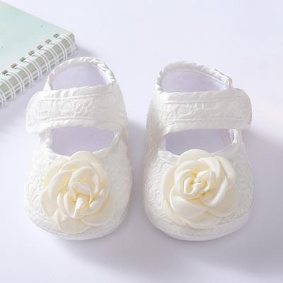 Liebliches Blumendesign Weiße Babyschuhe Lässige Mädchen Prinzessinnenschuhe Kinderschuhe