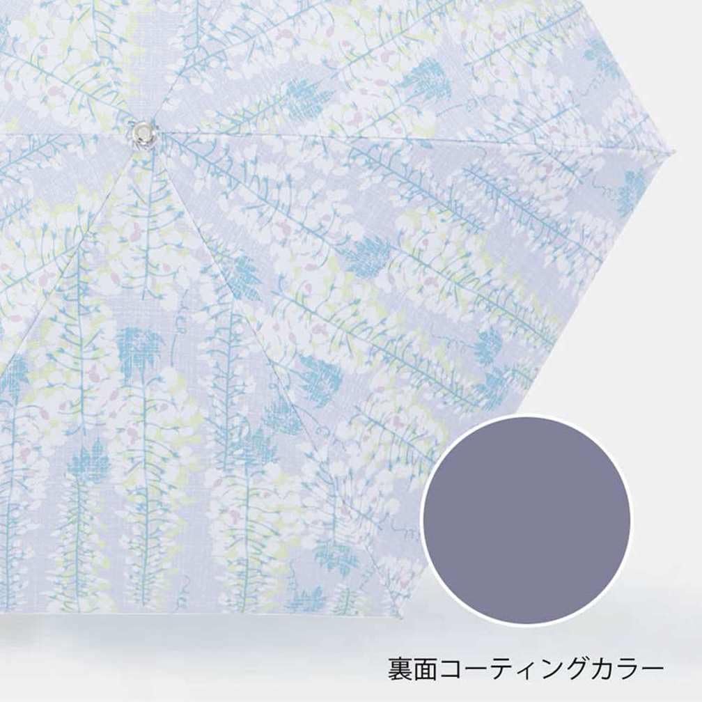 Ogawa Folding Parasol with Japanese Wisteria Suitable for Sun and UV Heat and Water by Kabajirushi Perfect for Kimono and Summer Festival Product