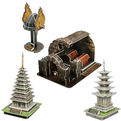 Scholas Elegantes und zartes dreidimensionales Baekje-Kultur-Puzzle Korea 3D-Puzzle