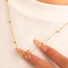 European & American Fashion Women's 18K Bow Necklace - Luxury Stainless Steel Clavicle Chain
