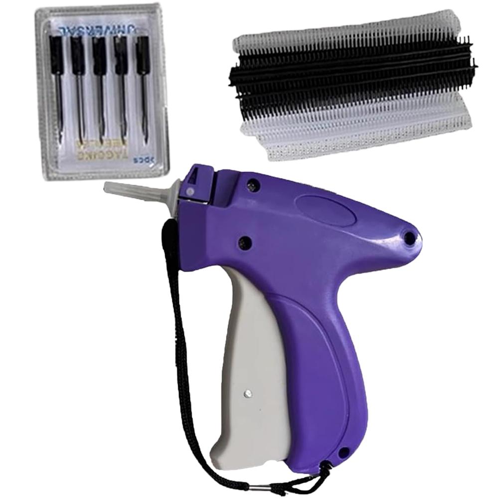 Price Label Gun with 6 Needles Mini Stitch Gun Stitch Hemming Gun Tagging Stitch Tool Sewing Machine for Clothes Socks Hats