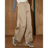 COOLHUT Women's Khaki Loose Straight-Leg Casual Pants