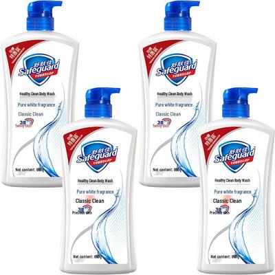 Safeguard Pure White Fragrance Shower Gel 4-Pack
