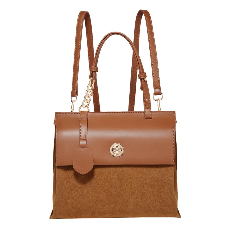 FOXER Women s Handbag PU Leather 2026 New Minimalis Portable Shoulder Bag Female Retro Backpack Best Gift for Mom,Lover