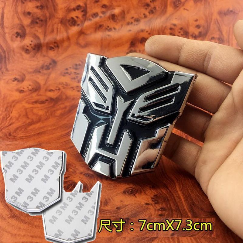 Autobots Badge Decepticons Logo Aluminum Alloy Stickers Transformation Toys Emblem Decal Phone Decoration Mobile Accessories 3D Kid Friendly