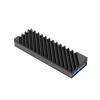 Black Aluminum SSD Heatsink for M.2 2280 Drives