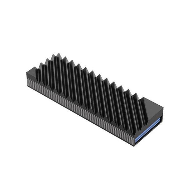 Black Aluminum SSD Heatsink for M.2 2280 Drives