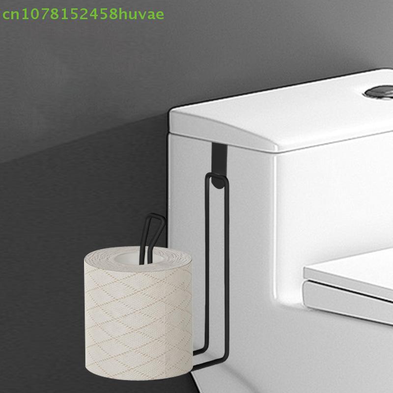 1 Pc Adhesive Toilet Roll Paper Holder Organizer Wall Mount Storage Stand Kitchen Bathroom No Drill Tissue Towel Dispenser