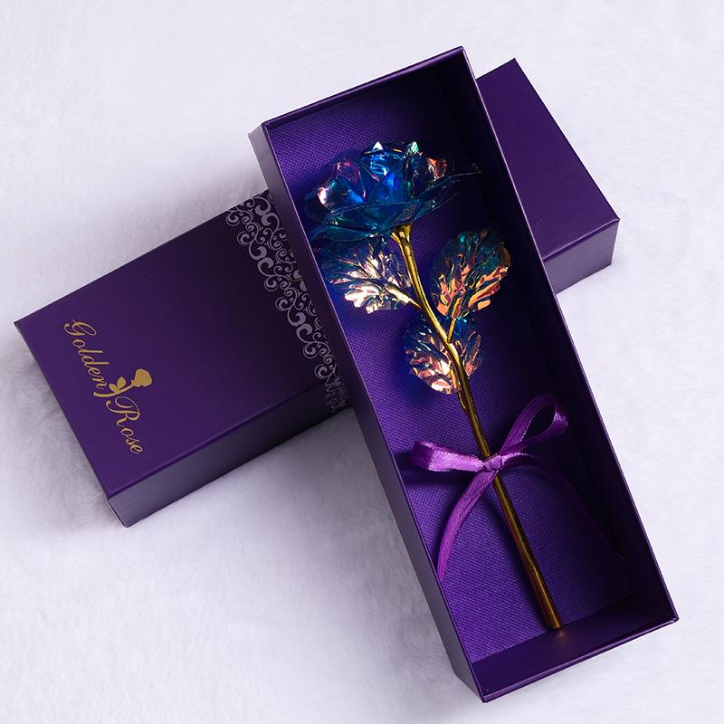 Nelke Goldfolienblume Geschenkbox - 24K Goldrose für den chinesischen Valentinstag