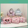 Minnie Kuromi Cinnamoroll Hello Kitty Melody Cartoon Leather Shoulder Bag With Polyester Lining For Everyday Wear