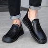Men's Hollow Leather Shoes Handmade Moccasins Loafers Slip On Flats Walking Shoes
