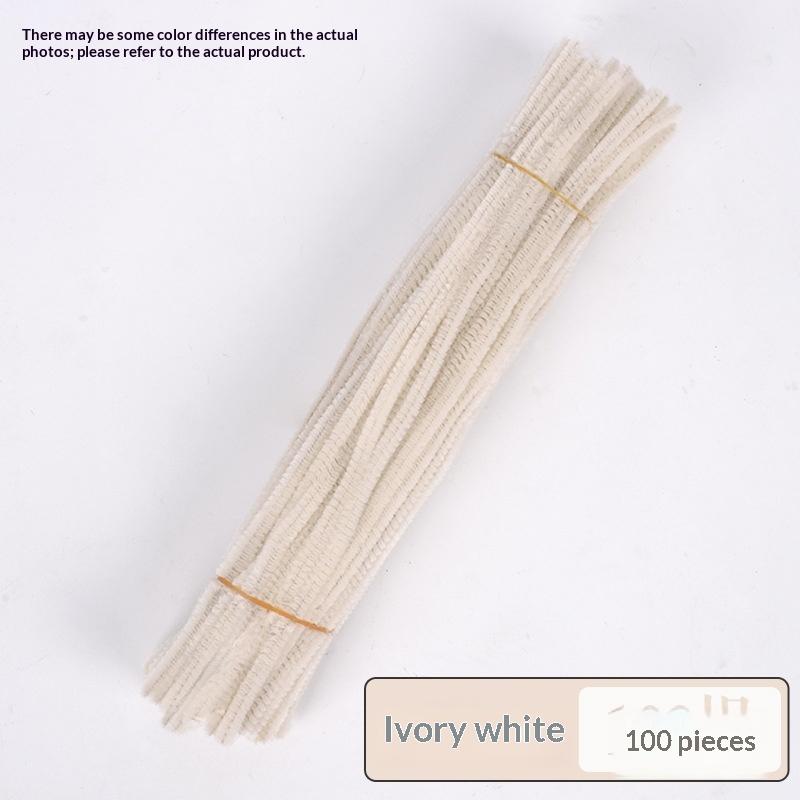 100Pcs Chenille Stems Toys Diy Strips Twist Bar Anvil Wire Craft Pipe Creative Hobby Children Plush Stick Chenille Sticks