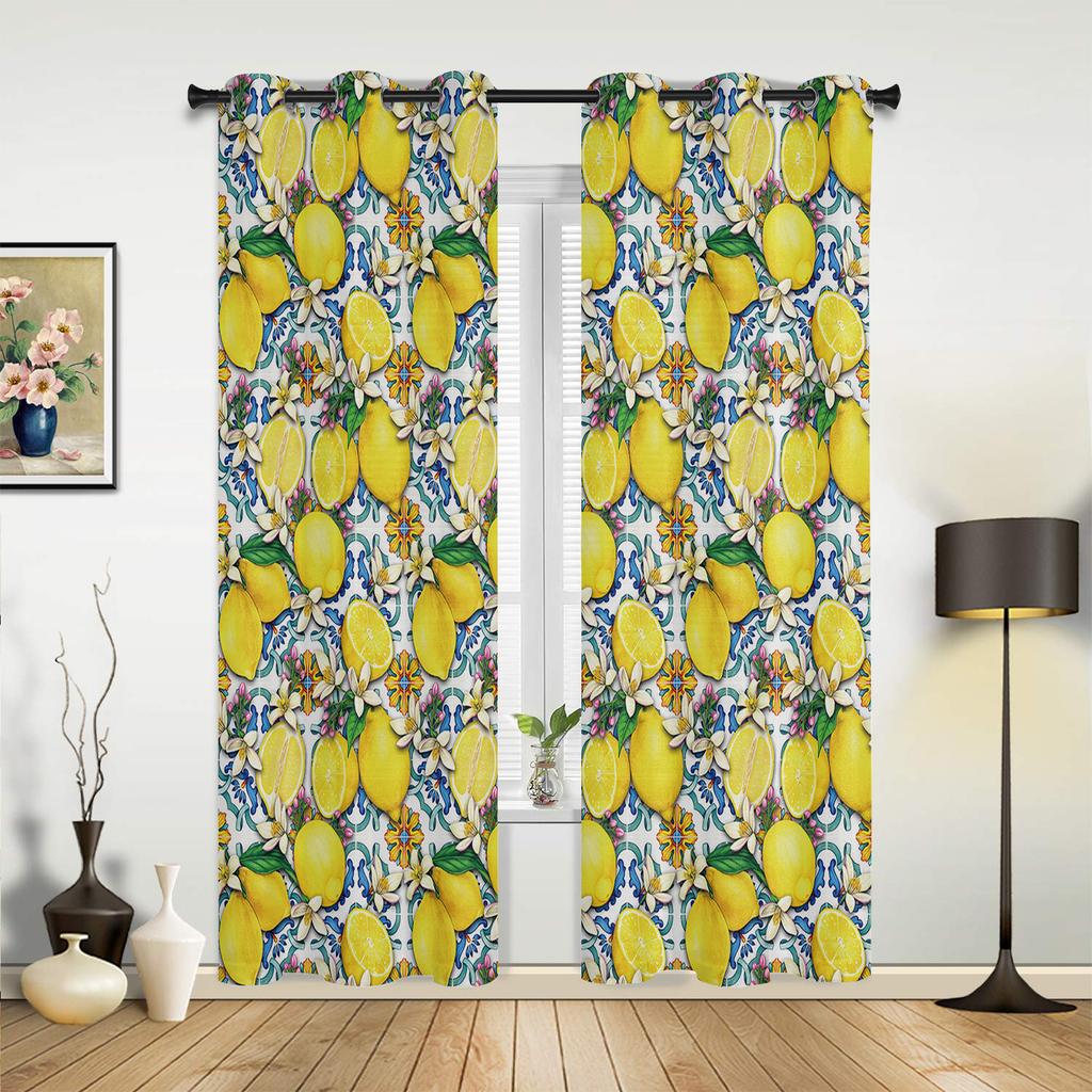 Ethnic Style Abstract Flower Curtains Bedroom Living Room Drapes Kitchen Children Window Curtain Home Decor Bohemian Polyester Washable Great Ready