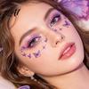 Eye Tail Stickers 5 Sheets Glitter Butterfly Stickers Temporary Face Tattoos for Kids Party Kids Cartoon Decals Festival Makeup Decor Easy Makeup