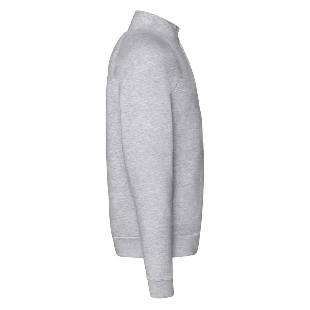 Fruit of the Loom Mens Premium Plain Quarter Zip Raglan Sweatshirt
