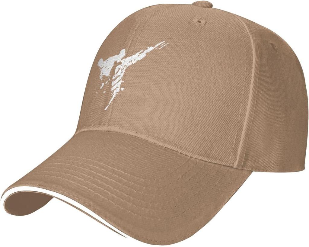 Taekwondo Martial Arts Graphic Print Baseball Cap Polyester Casual Sun Protection Snapback Hat