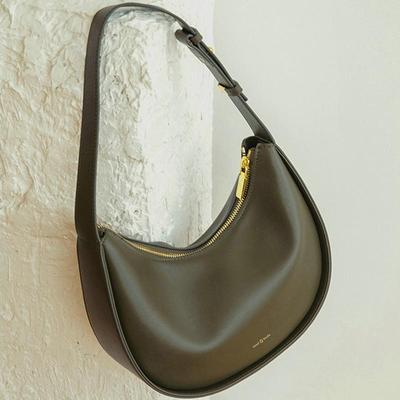 Women's Brand Soft Leather Shoulder Crossbody Bag Ladie Cowhide Message Half Moon Tote Bags Luxury Designer Handbags Woman KTY