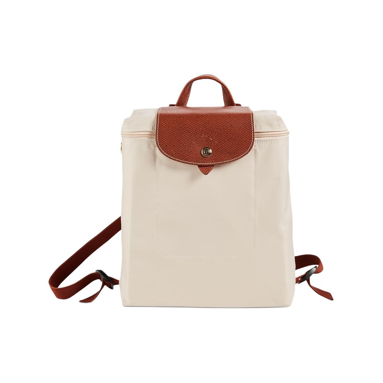 

Longchamp Le Pliage Original 26 Button Zipper Closure Nylon Backpack Women backpack Beige 1699089P71 Basic Set (Bag)